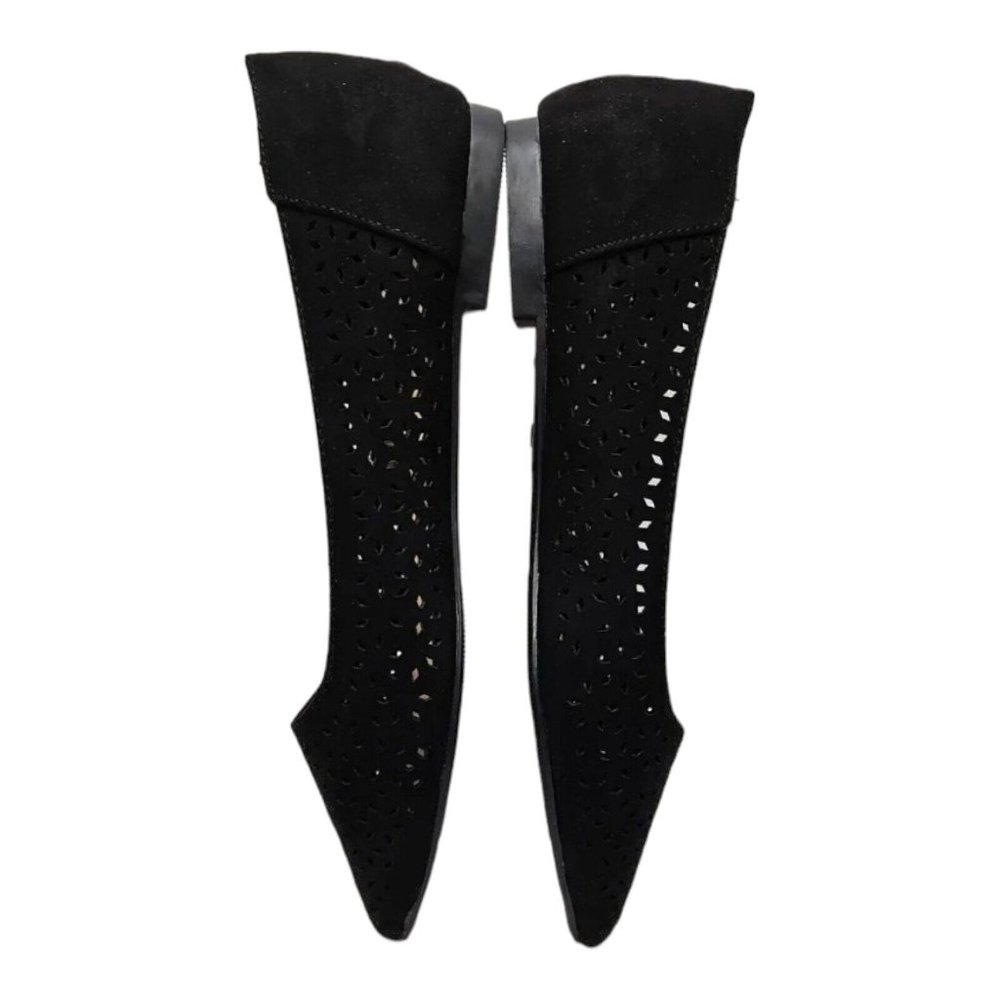 Women's Pointed Toe Ballet Flats Casual Soft Slip On Classic Shoes Black size 7 - Picture 12 of 12
